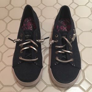 Sperry Slip On Tennis-shoes - Navy/Silver